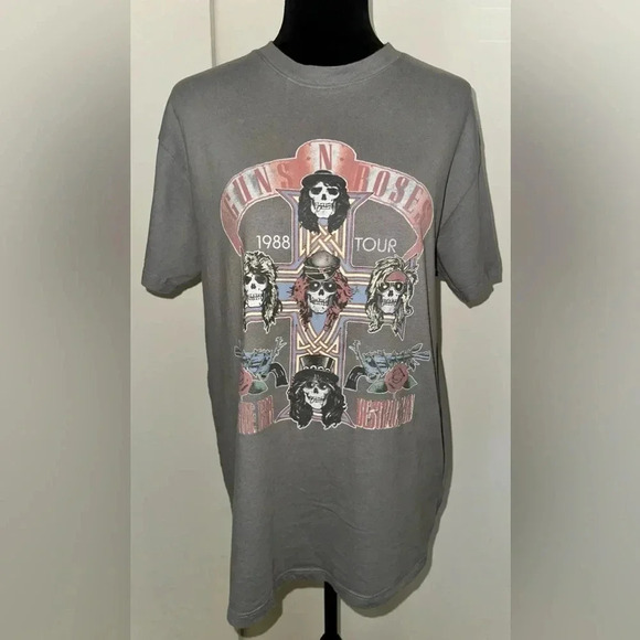 Cotton On The Relax Boyfriend Guns N Roses Graphic T-Shirt - Picture 2 of 6